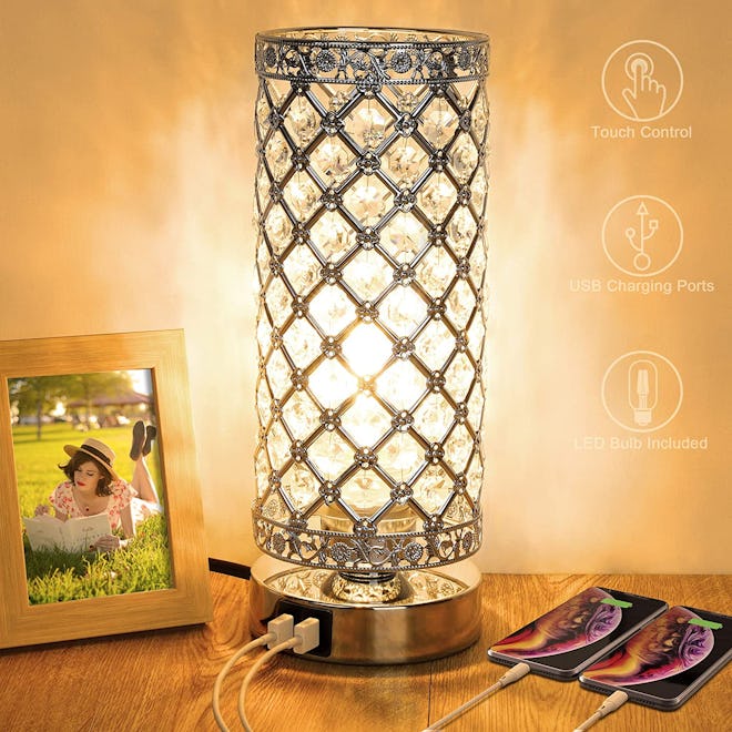  MAXvolador Crystal Touch Control Table Lamp