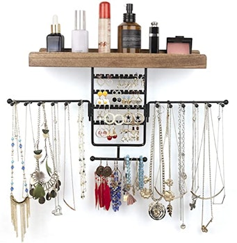 Olakee Wall Mounted Rotating Jewelry Holder