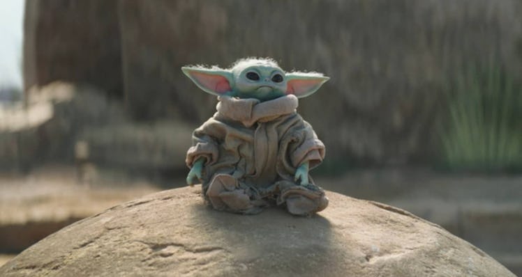 Baby Yoda on Tython in The Mandalorian