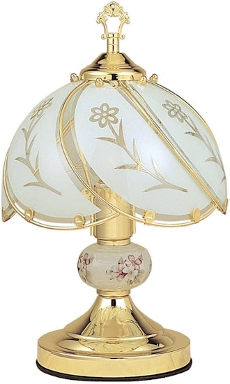 Ore International Floral Touch Lamp