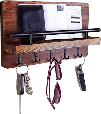 Ripple Creek Key Holder and Mail Shelf