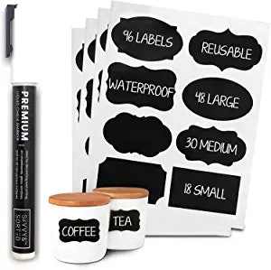 Savvy & Sorted Premium Chalkboard Labels (96-Count)