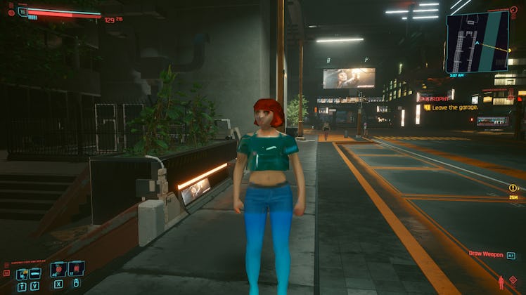 cyberpunk 2077 npc texture graphics bug