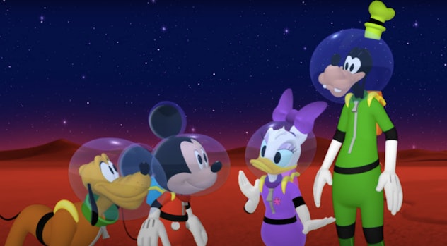 Martian Mickey will be a hit with your space loving kids. 