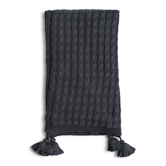 Organic Cotton Knit Throw Blanket 