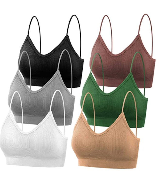 PAXCOO Cami Bras (6-Pack)