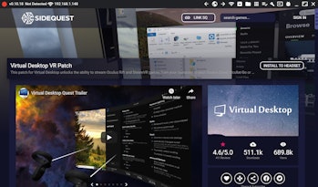 sidequest virtual desktop patch app vr