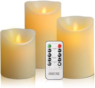 OSHINE Flameless Candles (Set of 3)