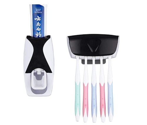 Wikor Toothbrush Holder and Toothpaste Dispenser