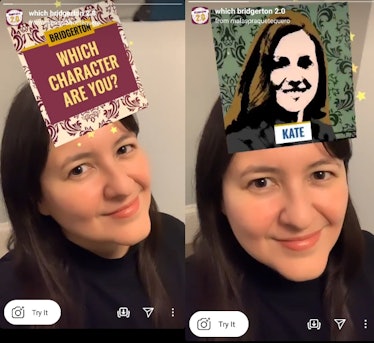These "Which 'Bridgerton' are you" Instagram AR filters match you with your fave characters.