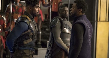 T'Challa and Killmonger Face Off in Black Panther