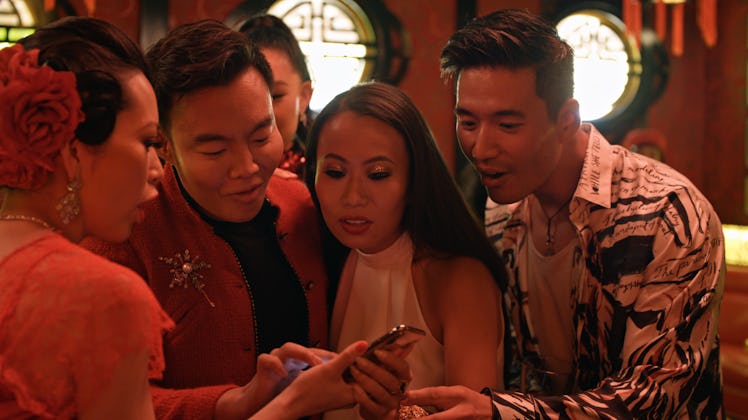 Christine Chiu, Kane Lim, Kelly Mi Li and Kevin Kreider in Bling Empire.