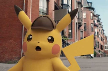 Detective Pikachu shocked face 3ds game