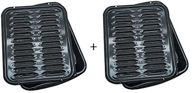 Range Kleen Oven Broiler Pan With Rack (2-Pack) 