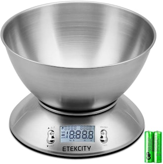Etekcity Food Scale With Bowl, Timer, and Temperature Sensor