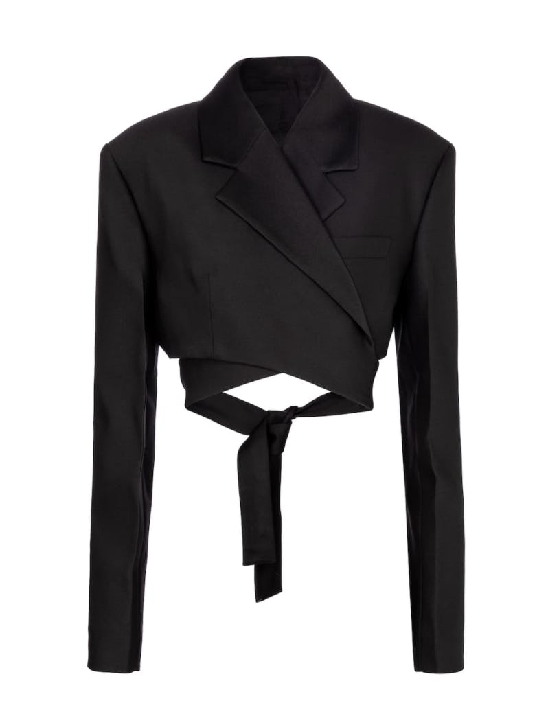 cropped jacket suit