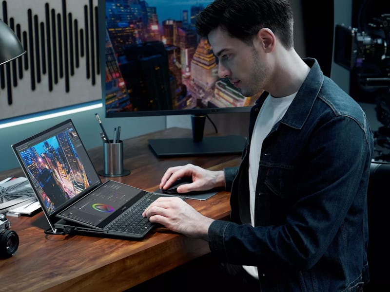 ZenBook Duo is a line of laptops with two screens.
