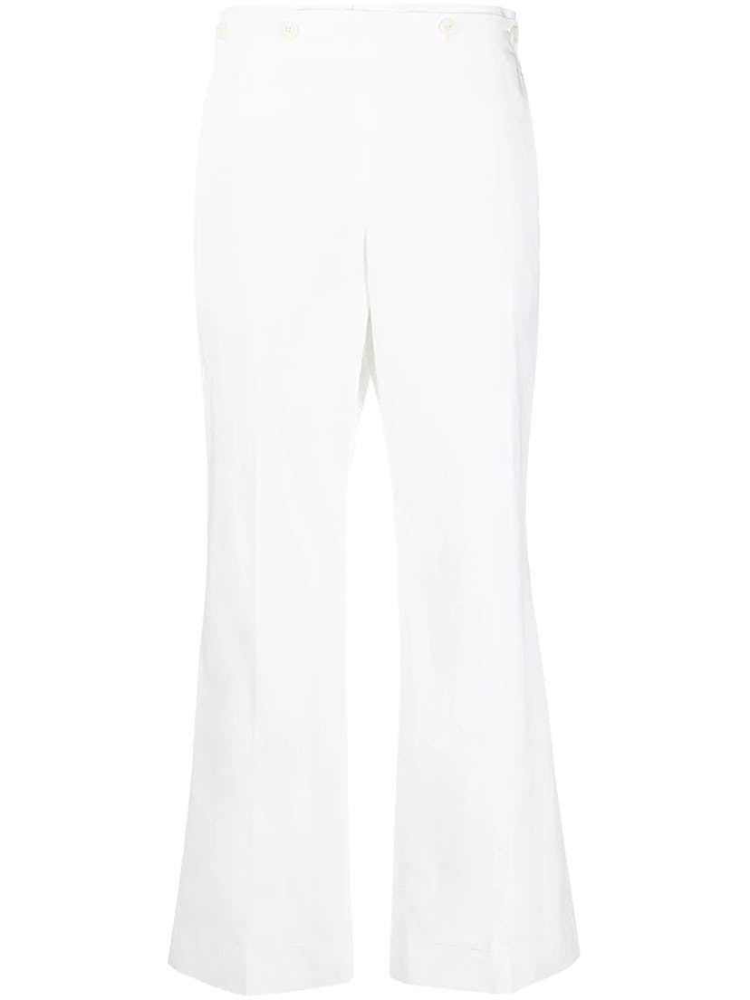 Wide Leg Cotton Trousers