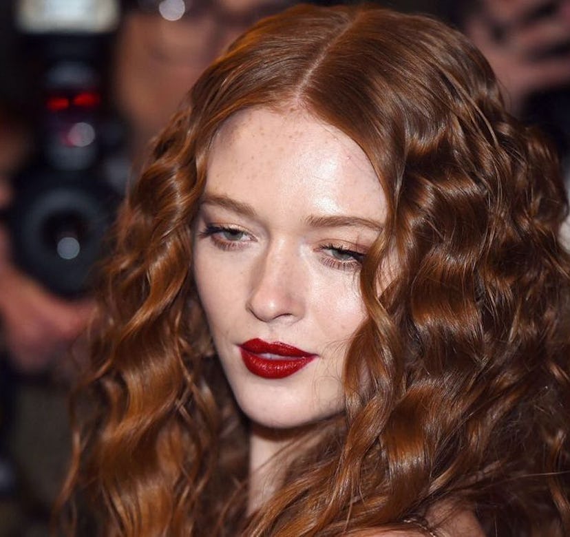 influencer with red hair