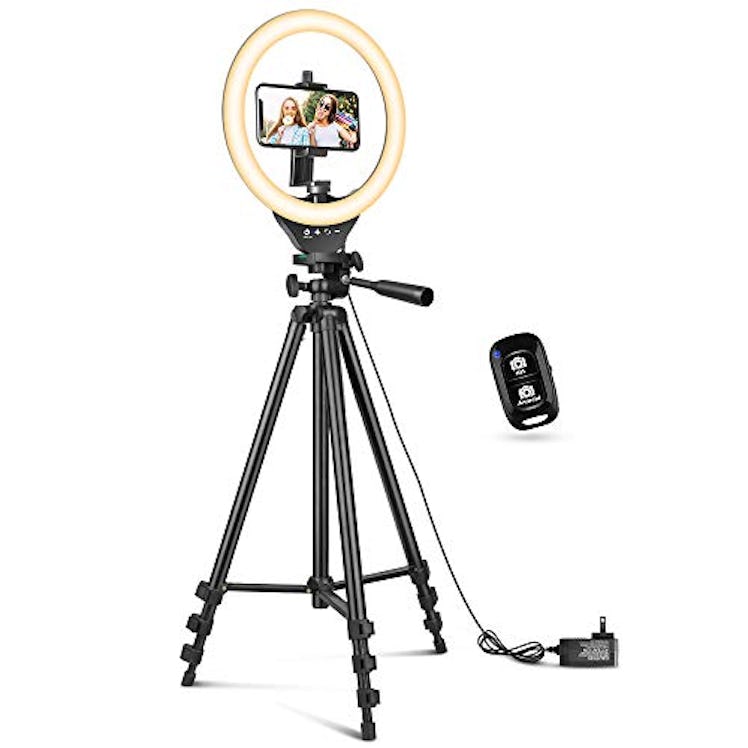 Sensyne 10'' Ring Light with 50'' Extendable Tripod Stand