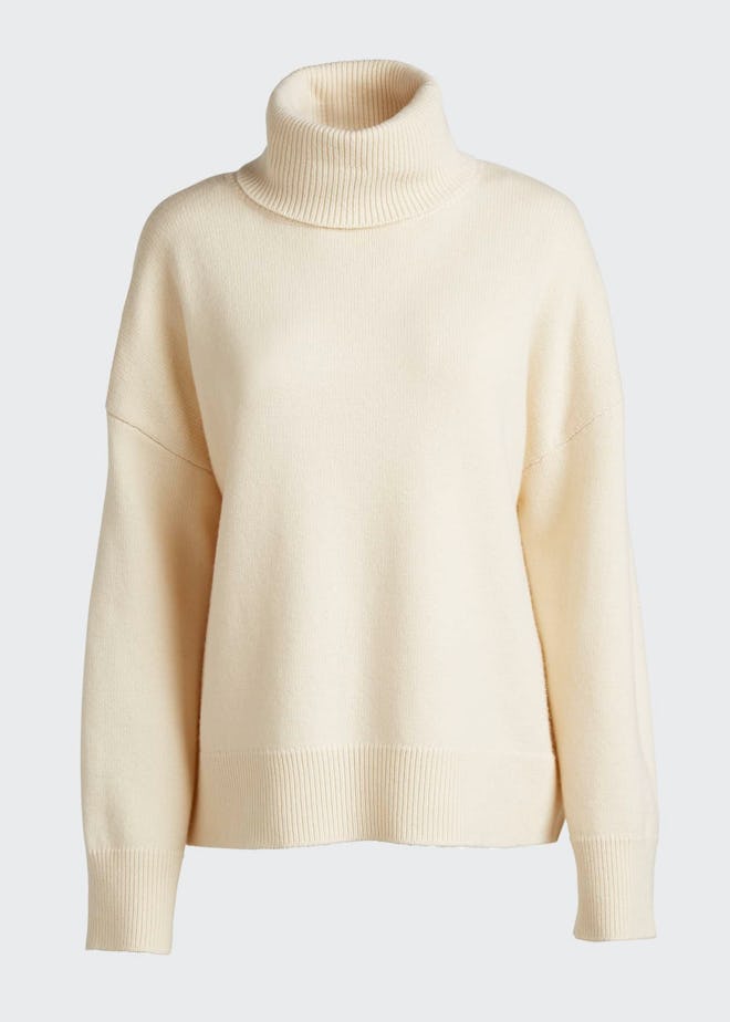 Wool/Cashmere Knit Turtleneck Sweater