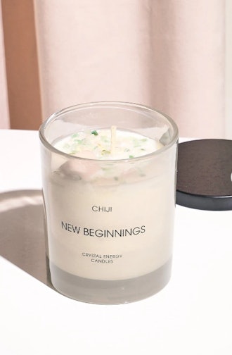 New Beginnings Crystal Energy Candle® - Made With Moonstone