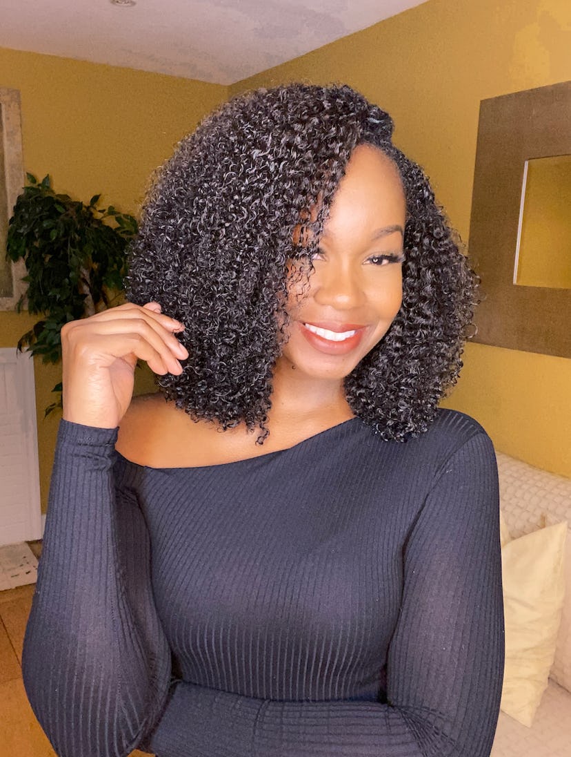 This layered bob, known as the Deva Cut, is a pro-recommended style for curly hair.
