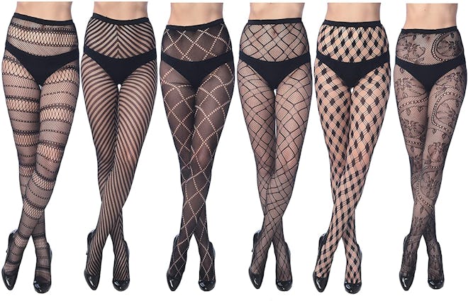 Frenchic Fishnet Lace Stockings (6-Pack)