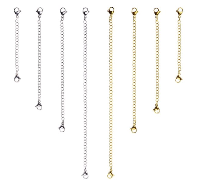 D-buy 8 Pcs Stainless Steel Necklace Extender