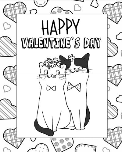 19 free valentine's day 2021 coloring printables