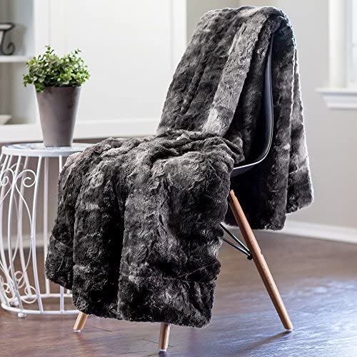 Chanasya Fuzzy Faux Fur Throw Blanket