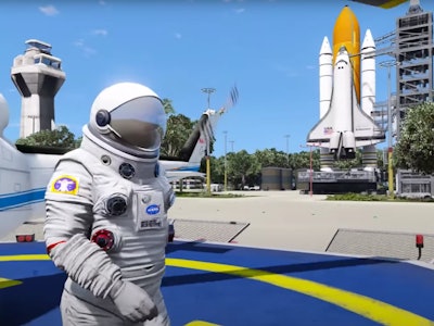 GTA V Rocket Mod enabling a player to go out of space and investigate the solar system as a NASA Ast...