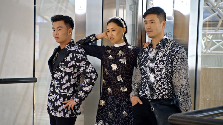 Kane Lim, Jaime Xie and Kevin Kreider in Bling Empire.