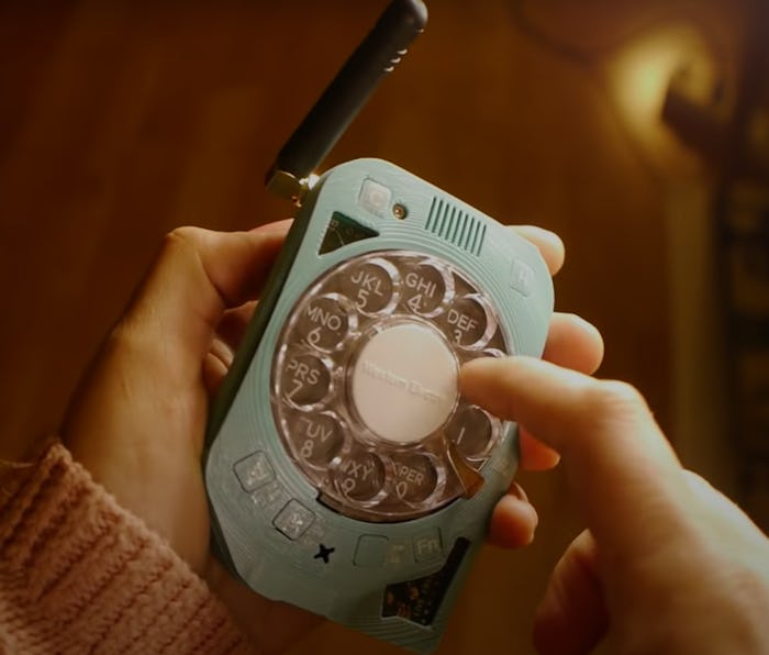 Screenshot of Justine Haupt's original rotary cellphone