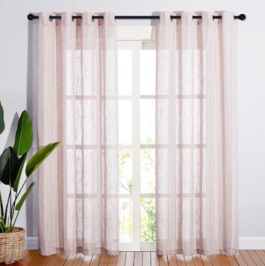 Nicetown Textured  Sheer Curtains