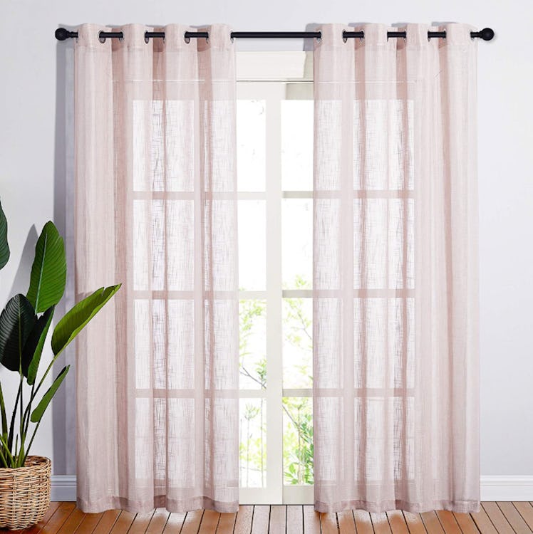 Nicetown Textured  Sheer Curtains