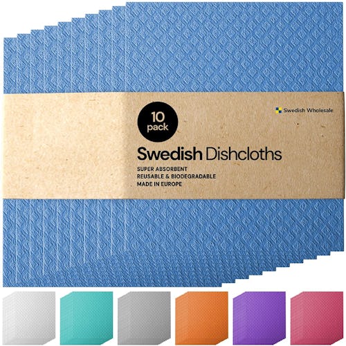 Swedish Wholesale Odor Free Dishcloths (10-Pack)