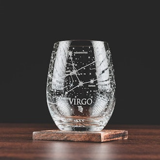 Zodiac Sign Stemless Glass — Virgo