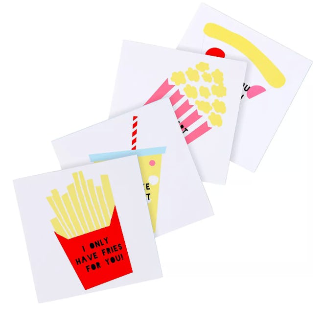 Food Valentine Exchange Cards with Tattoos 24ct