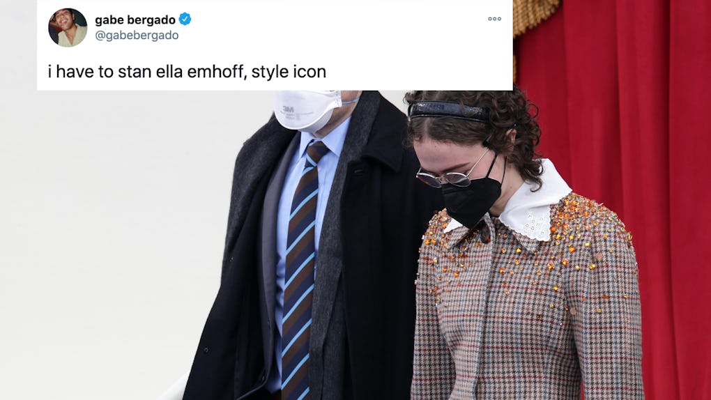 Ella Emhoff S 21 Inauguration Coat Is Taking Twitter By Storm Ella Emhoff S 21 Inauguration Coat Is Taking Twitter By Storm