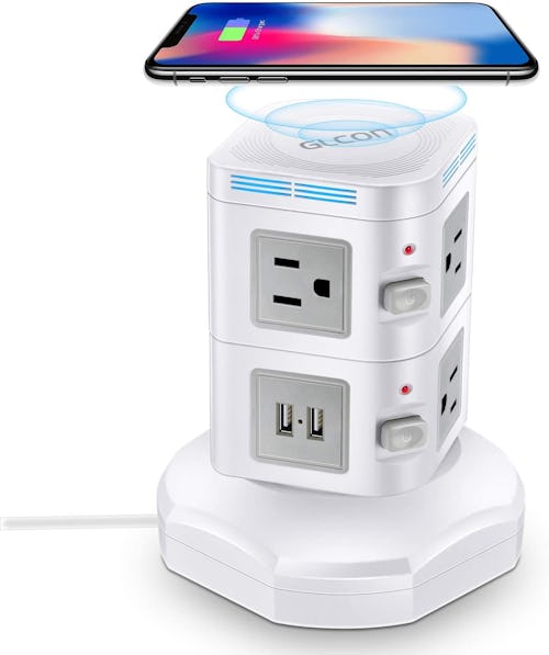problem solving products GLCON Power Strip with Wireless Charging