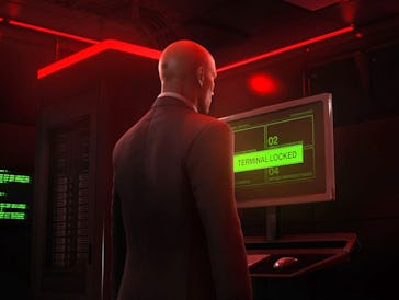 A screenshot from Hitman 3 with Agent 47