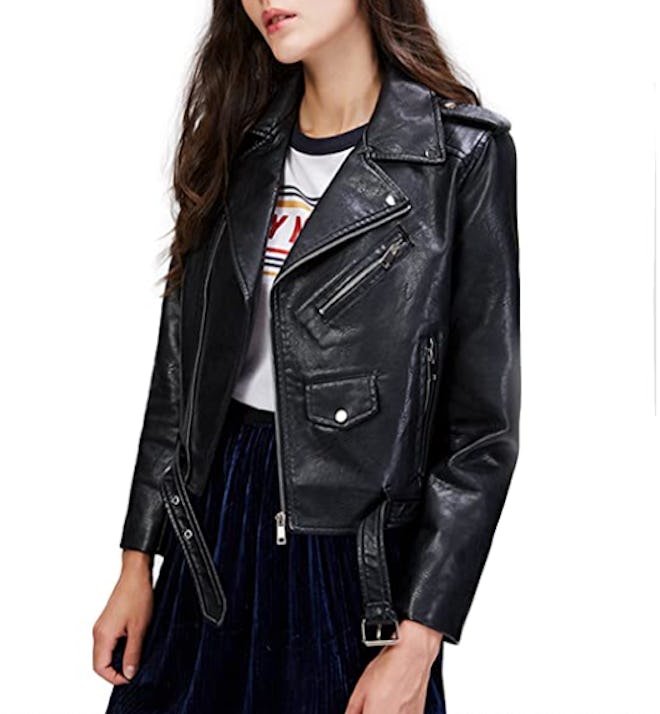 LY VAREY LIN Faux-Leather Motorcycle Jacket