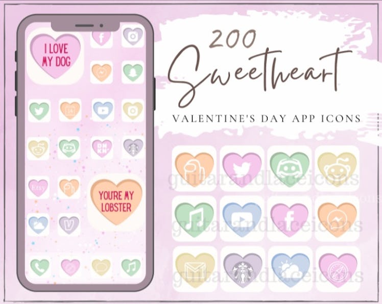Sweetheart Valentine's Day iOS 14 App Idea Pack