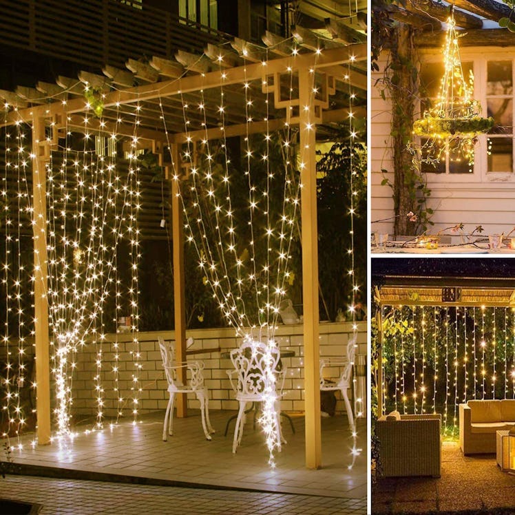 SUNNEST LED Curtain String Lights