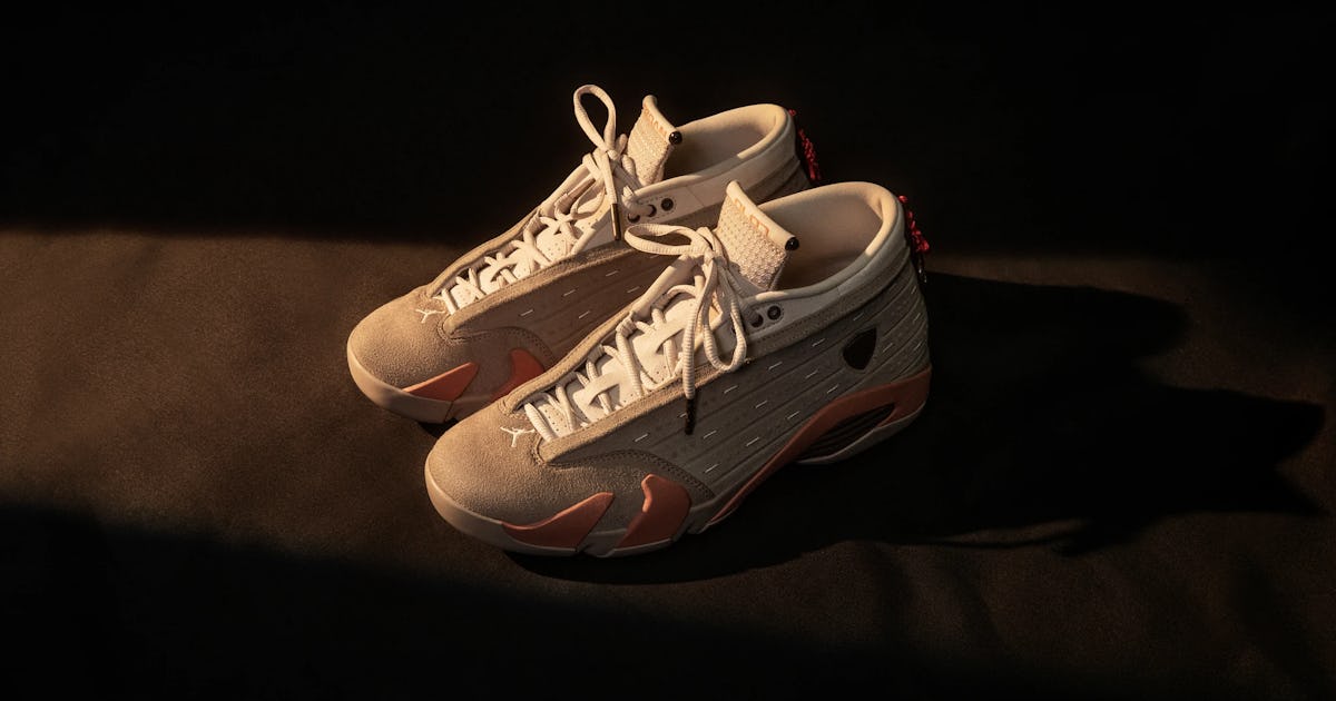 Clot brings its warrior inspired design to the Jordan 14 Low sneaker