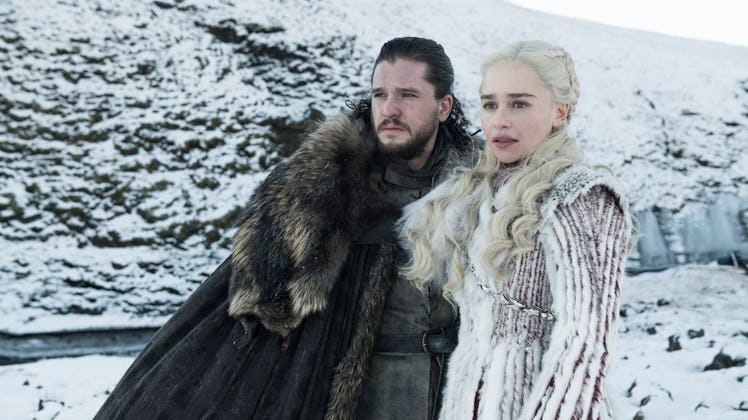 Kit Harington and Emilia Clarke in Game of Thrones.
