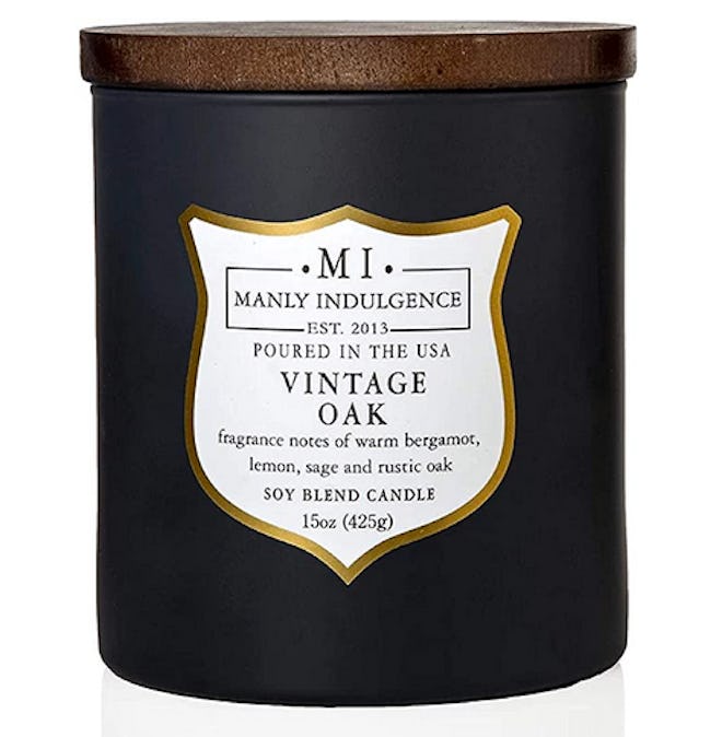Manly Indulgence Vintage Oak Scented Jar Candle