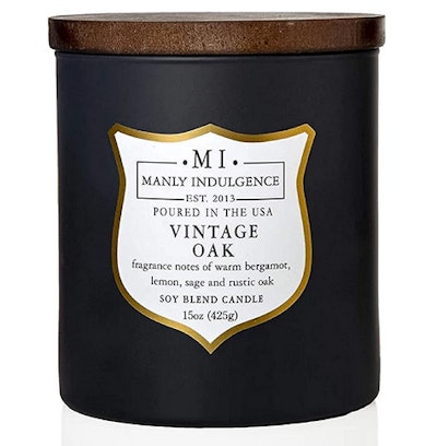 Manly Indulgence Vintage Oak Scented Jar Candle