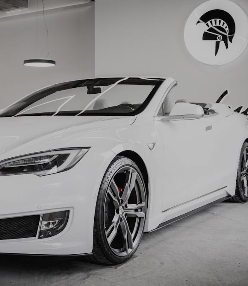 Italian automotive engineering firm Ares Design created a Tesla Model S convertible.